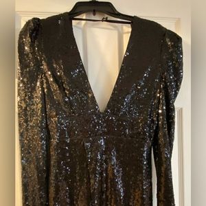 Black sequin dress size medium